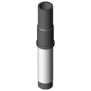 RACCORD PE/AC 90/80 AC 88.9X3.2 / GAZ 10B/EAU16B / RESEAU PRIVE PEAC090080