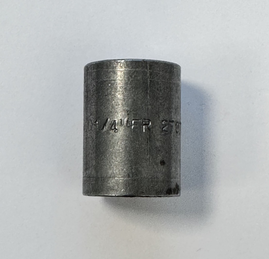 MANCHON ACIER NOIR LISSE F/F 1/4" A SOUDER SUR CANALISATION ACIER / CERTIF 3.1 § ESSMAN01