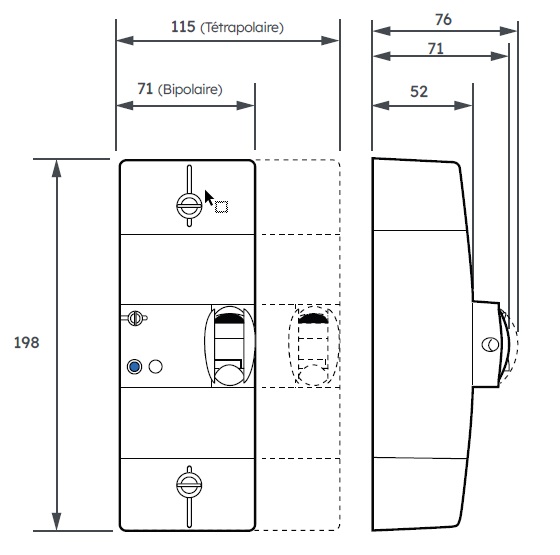 DISJONCTEUR TETRA 60A INSTANTANE 6930057 *