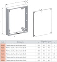 TABLEAU PLASTIQUE DEMONTABLE 100X150