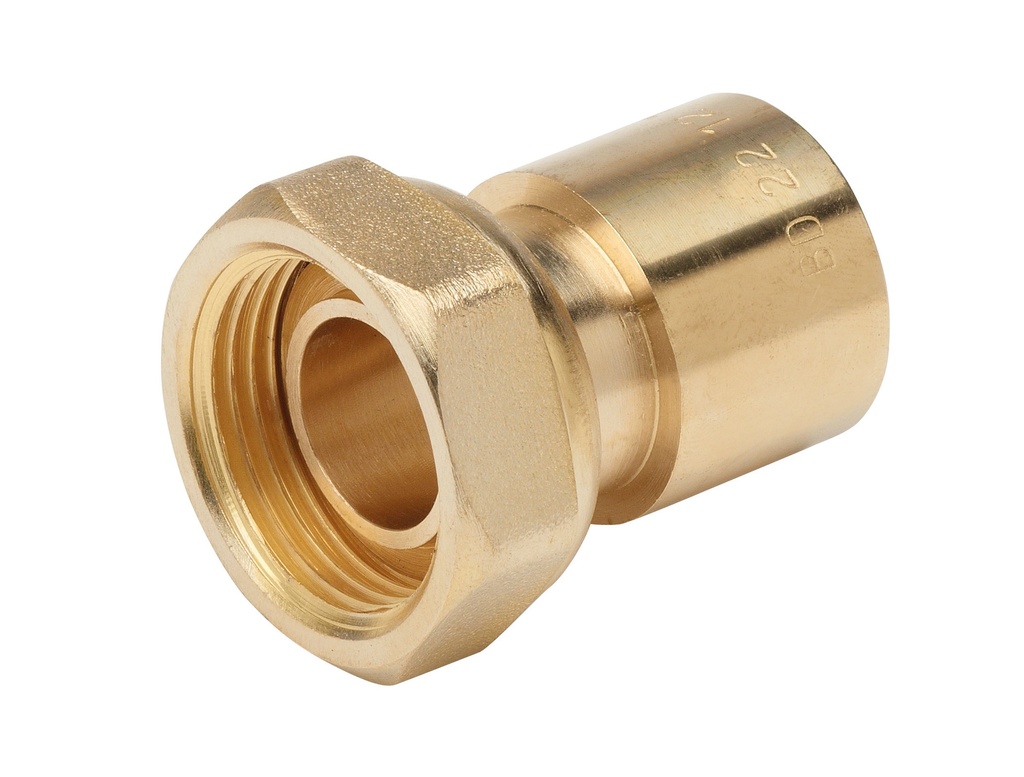 RACCORD 2 PIECES  JPG ECROU G 1/2" - CU18 + JOINT NF540 RAC704