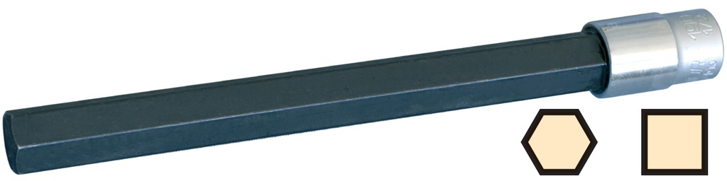 DOUILLE PRISE DE BRANCHEMENT TUBES PE HEXA-CARRE 10MM LONG 130MM