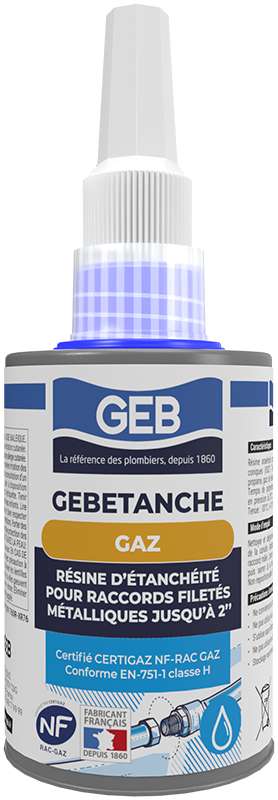 RESINE D'ETANCHEITE ANAEROBIE  POUR RACCORD FILETE GAZ NF540 75ML
