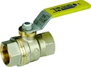 ROBINET TOURNANT SPHERIQUE GAZ F/F 1/2" PASSAGE TOTAL / 5 BAR NF078 ROB560 §