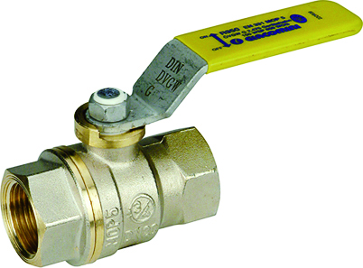 ROBINET TOURNANT SPHERIQUE GAZ F/F 1" PASSAGE TOTAL / 5 BAR NF078 ROB562 §