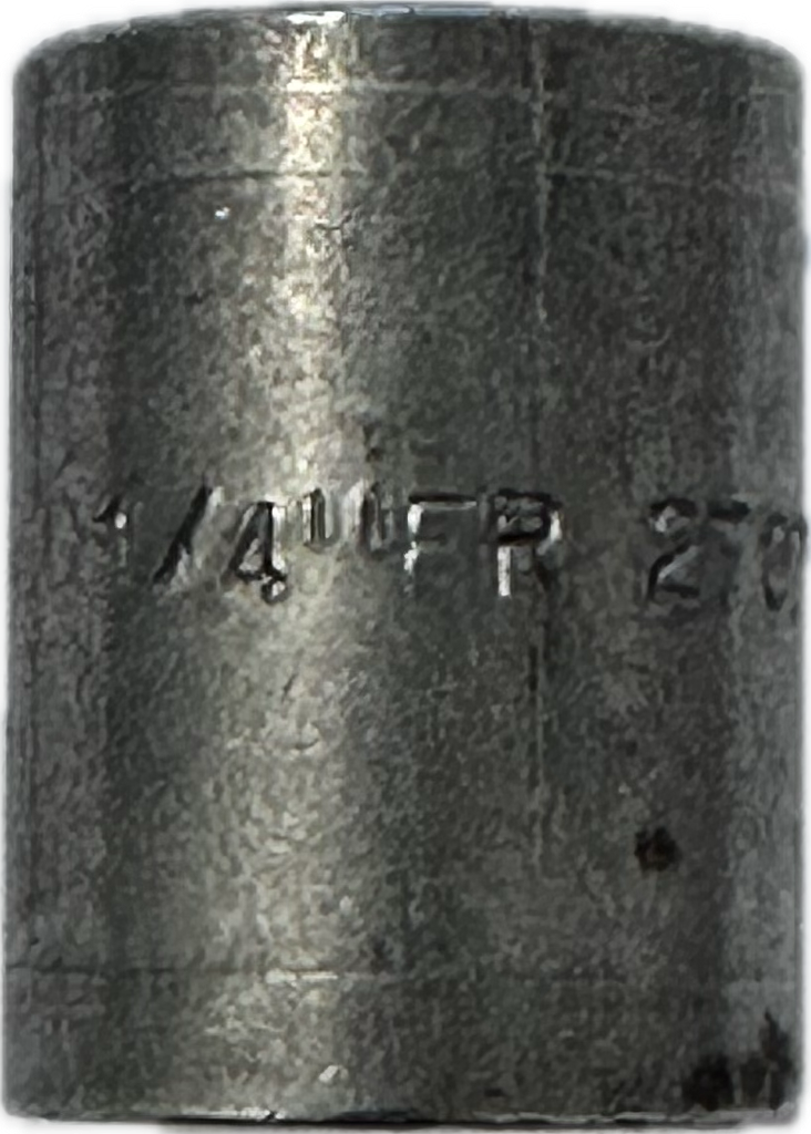 MANCHON ACIER NOIR LISSE F/F 1/4" A SOUDER SUR CANALISATION ACIER / CERTIF 3.1 § ESSMAN01