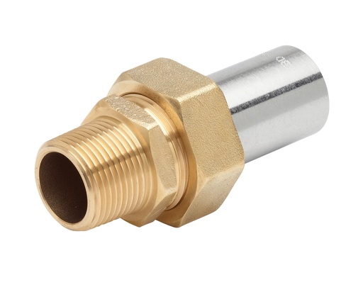 [BAN0075221] RACCORD 3 PIECES CAL15 M1/2" AC21.3 CONIQUE 6.25% RAC310