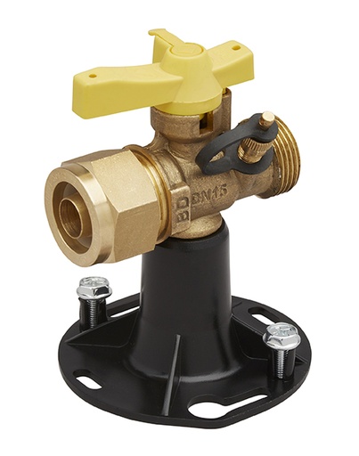 [BAN09134315] ROBINET E1 PE20 M.JSC15 1/4 T.SOCLE ET VIS DE CONDAMN PRISE ESS. NF078 ROE121 8403036