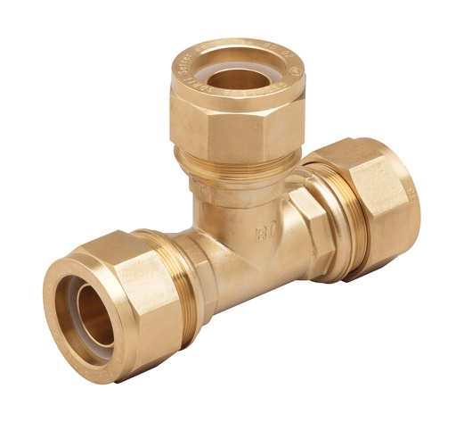 [BAN2622502] TE EGAL PE/PE EN LAITON DN25 PE32 A SERRAGE MECANIQUE NF136 RAC048