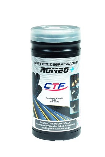 [SAUCEAA00001] LINGETTE DEGRAISSANTE IMPREGNEE PREPA PE AVANT SOUDAGE  ROMEO+ (BOITE 200U) §