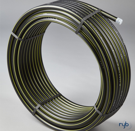 [ELY18951] TUBE PEHD 100 GAZ Ø20 MOP10 SDR11 EP3MM NF114 COURONNE 100M 8010054 TUGC020A §